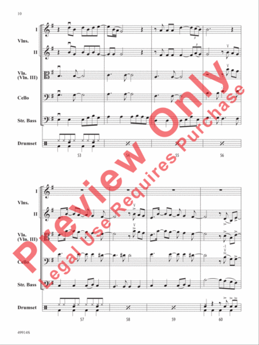 Flowers String Orchestra scores gallery preview page 11