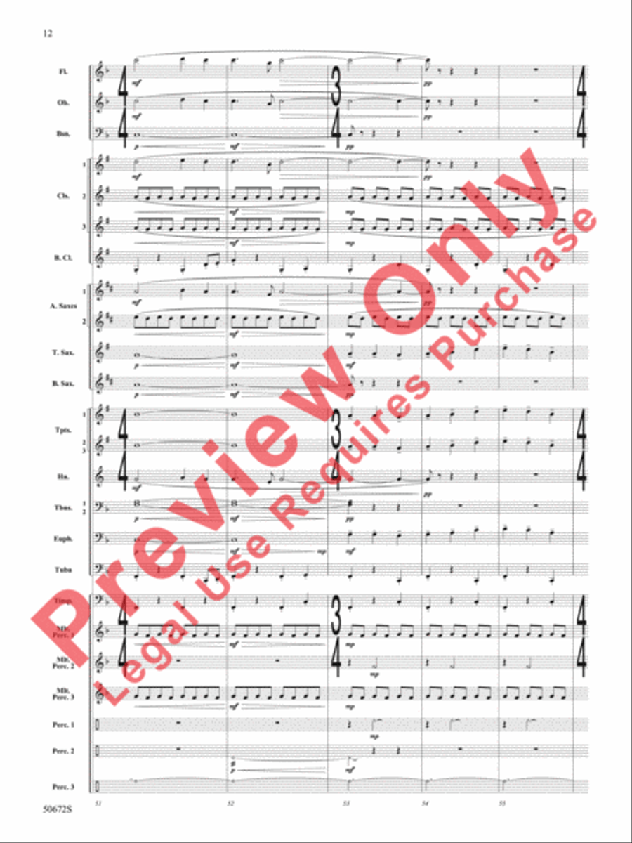 Ascension Ascension Concert Band scores gallery preview page 13