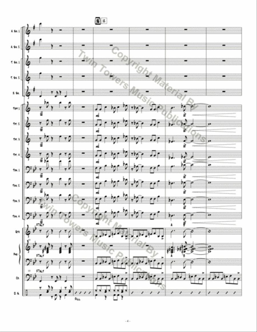 Espionage 1 Espionage 1 Jazz Ensemble scores gallery preview page 5