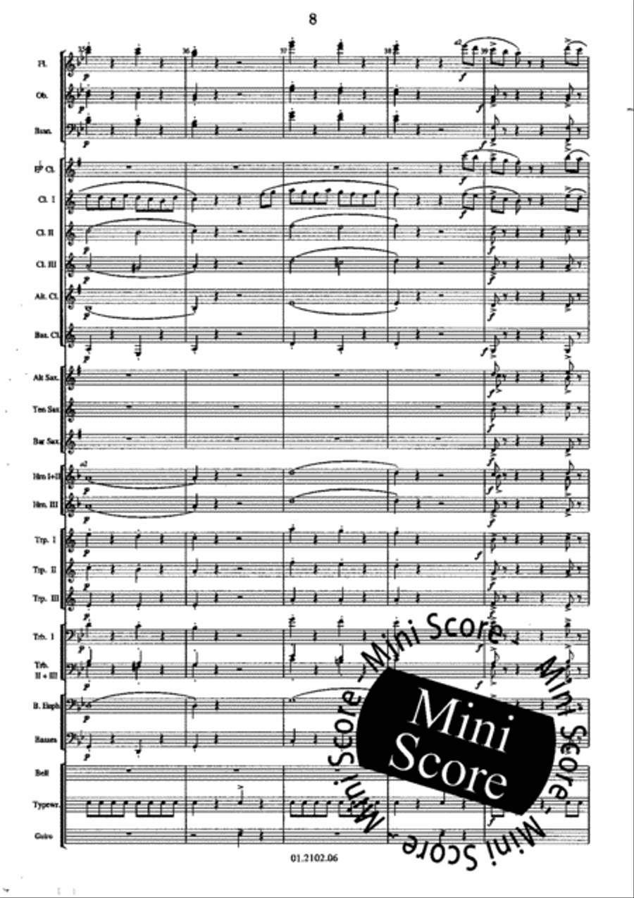 The Typewriter Concert Band scores gallery preview page 12