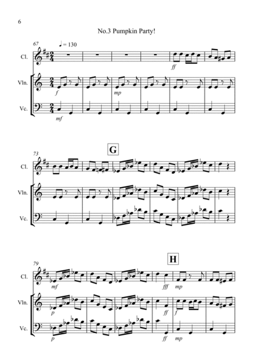 3 Halloween Pieces for Clarinet (or Trumpet in Bb), Violin and Cello Trio image number null