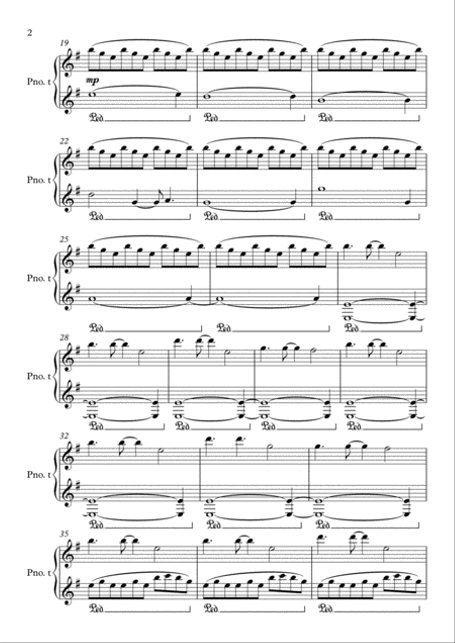 No Way Out Piano Solo scores gallery preview page 2