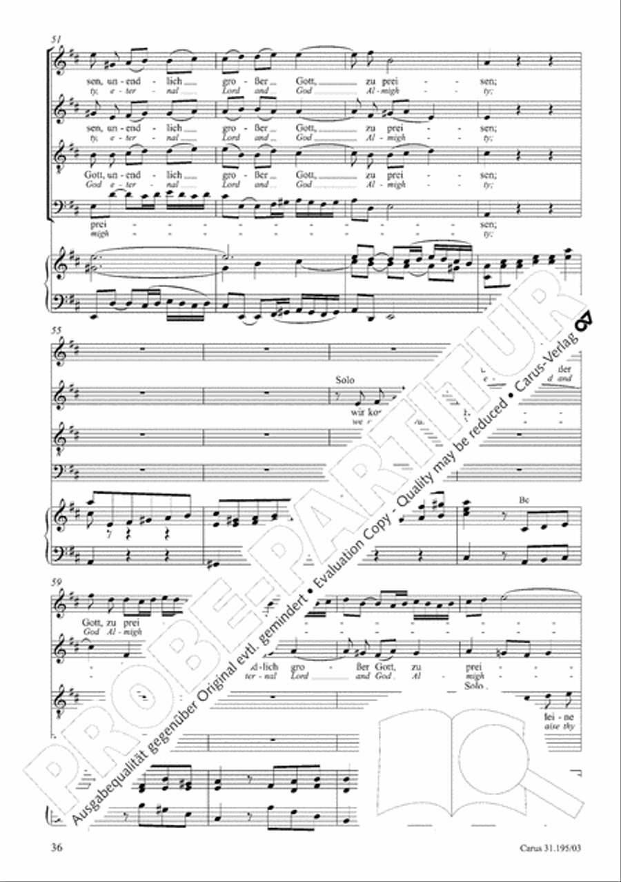 For the righteous light is sown (Dem Gerechten muss das Licht) 4-Part scores gallery preview page 37