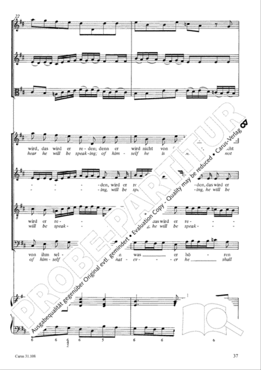 Now it is good, that I am leaving (Es ist euch gut, dass ich hingehe) ATB scores gallery preview page 38