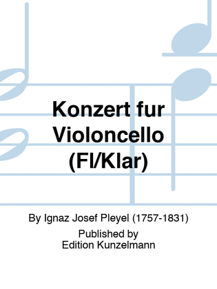 Book cover for Concerto for cello (or flute or clarinet)