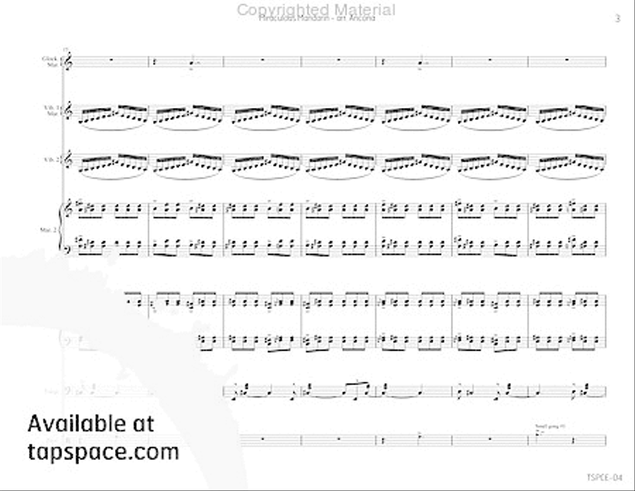 Miraculous Mandarin, The Percussion Ensemble scores gallery preview page 6