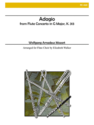 Book cover for Adagio from Flute Concerto in G Major, K. 313 for Flute Choir