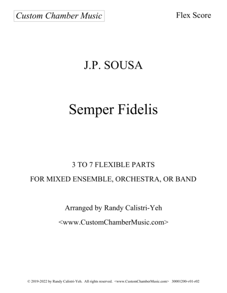 Sousa Semper Fidelis (Flexible Ensemble) image number null