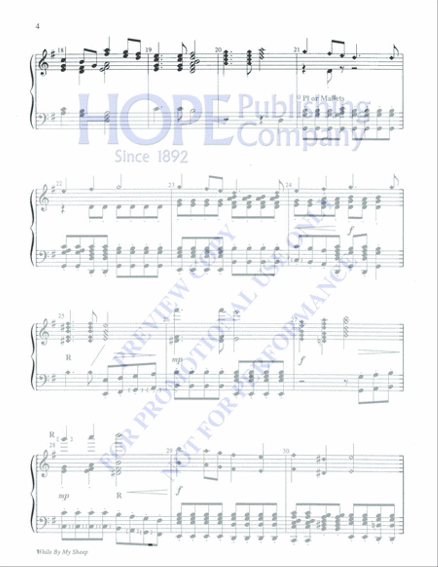 While by My Sheep 5-Octaves scores gallery preview page 4