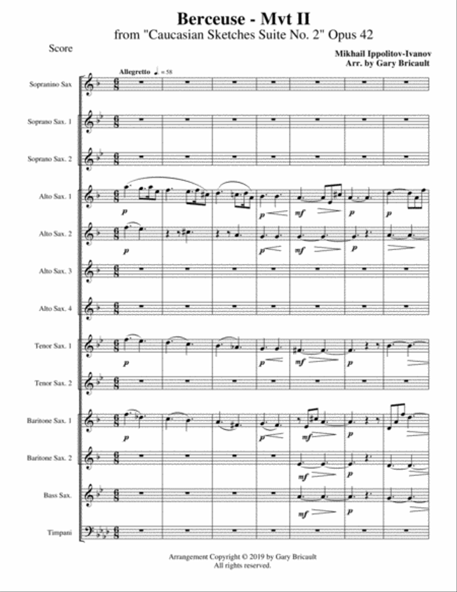 Berceuse (Mvt II) from 