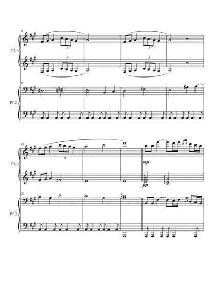 Polovtsian Dance (from Prince Igor) - Andantino - piano 4 hands image number null