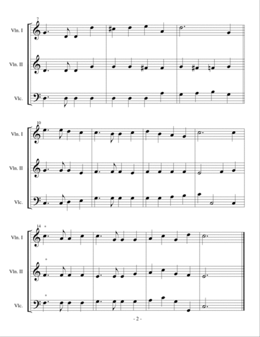 A Collection Of Hymns For String Trio book 1 String Trio scores gallery preview page 4