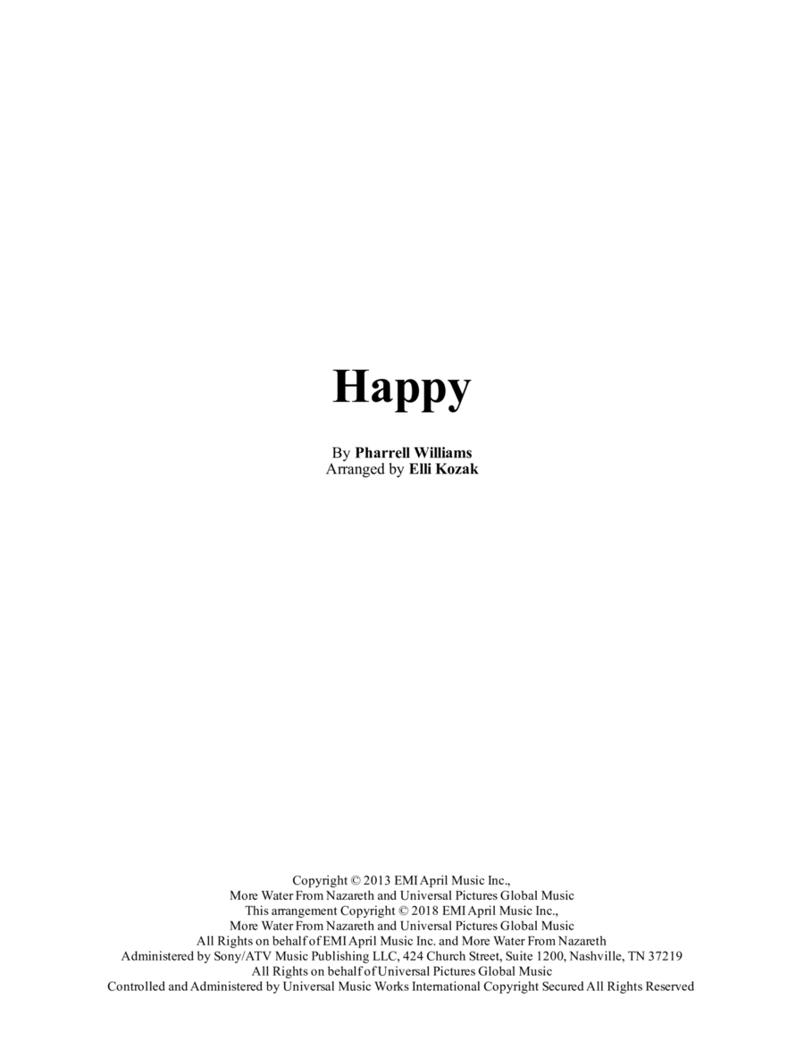 Happy Easy Piano scores gallery preview page 1