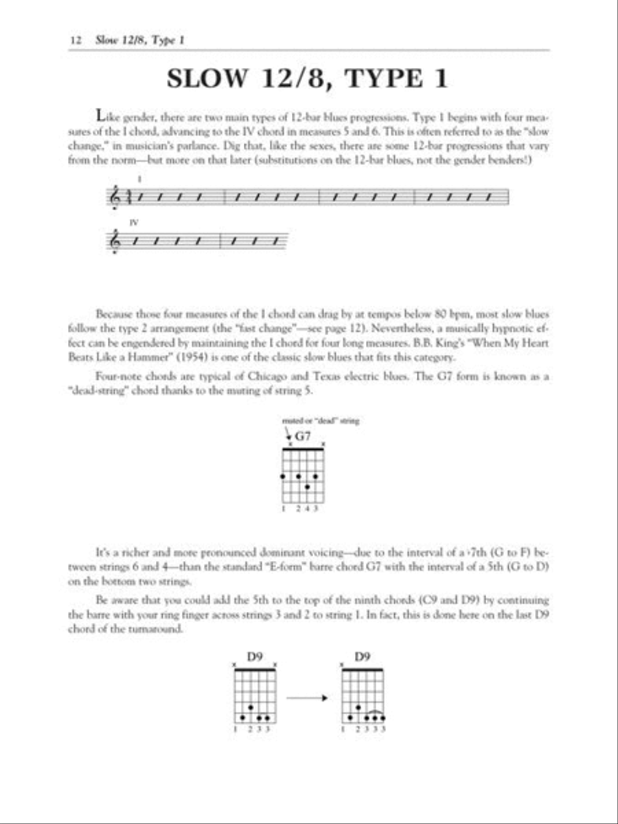 12-Bar Blues Electric Guitar scores gallery preview page 8