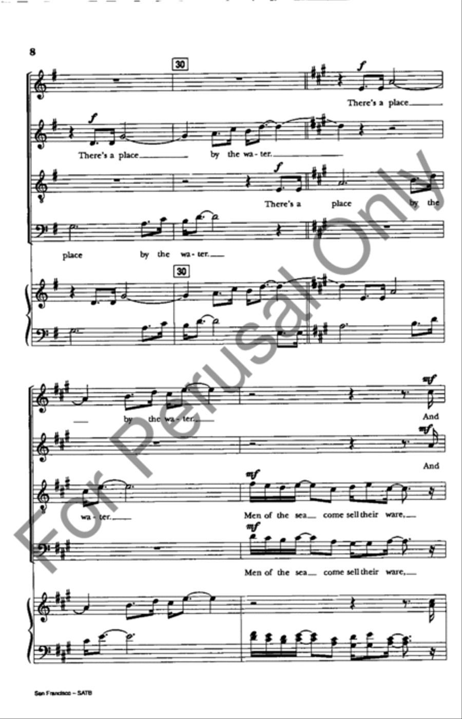 San Francisco 4-Part scores gallery preview page 8