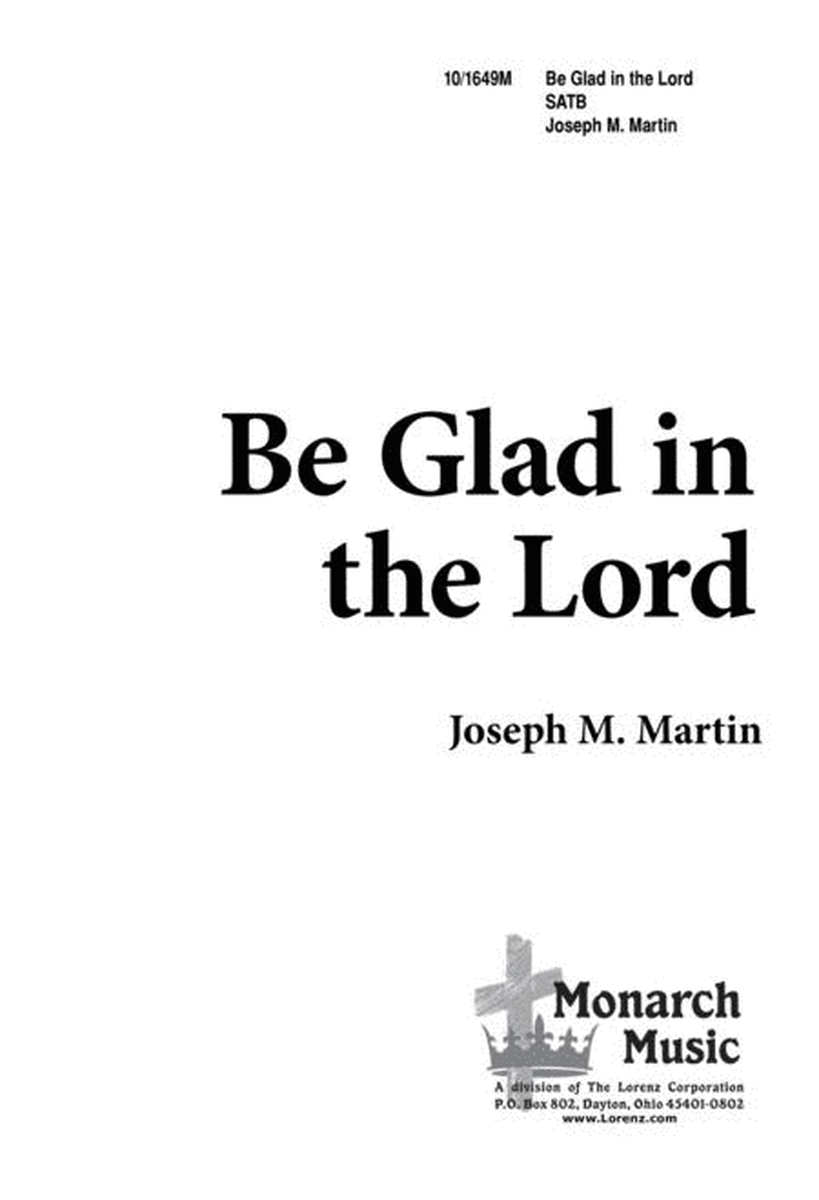 Be Glad in the Lord