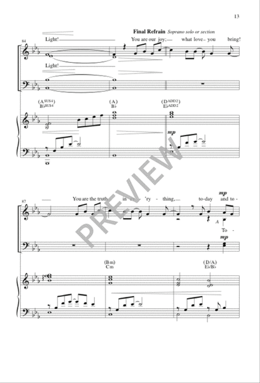 The Beginning and the End 4-Part scores gallery preview page 13