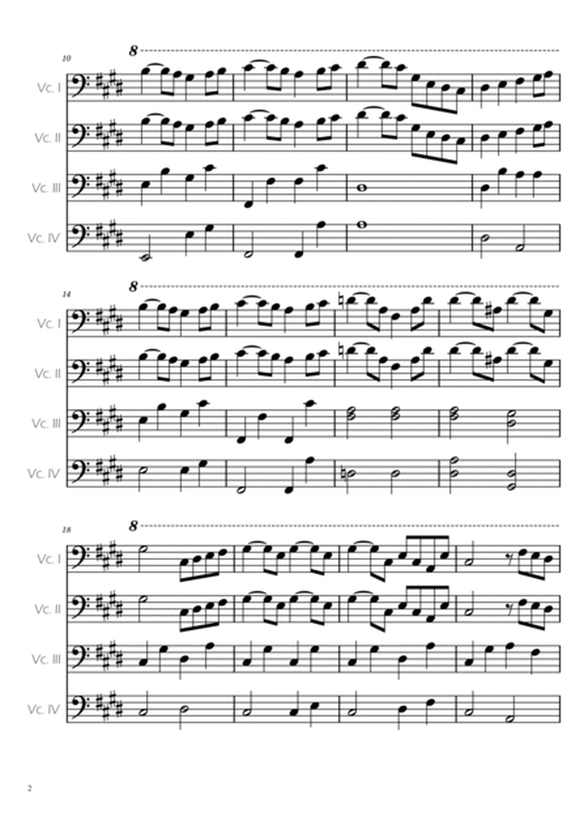 Swan Lake (theme) - Tchaikovsky - Cello Quartet image number null