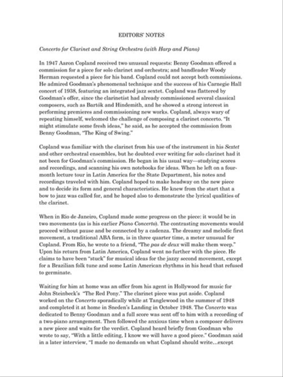 Concerto for Clarinet Orchestra scores gallery preview page 4