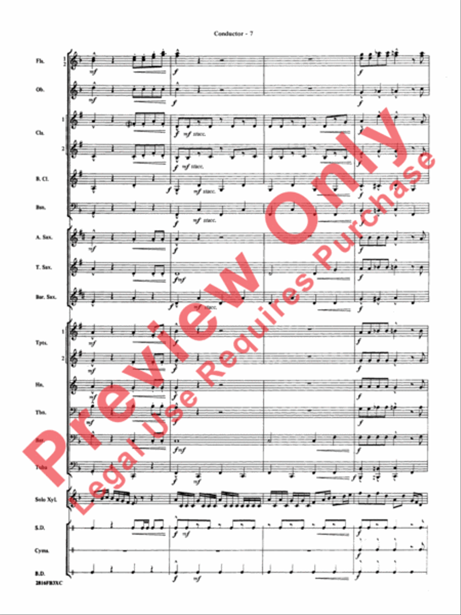 Fiddle-Faddle Concert Band scores gallery preview page 10