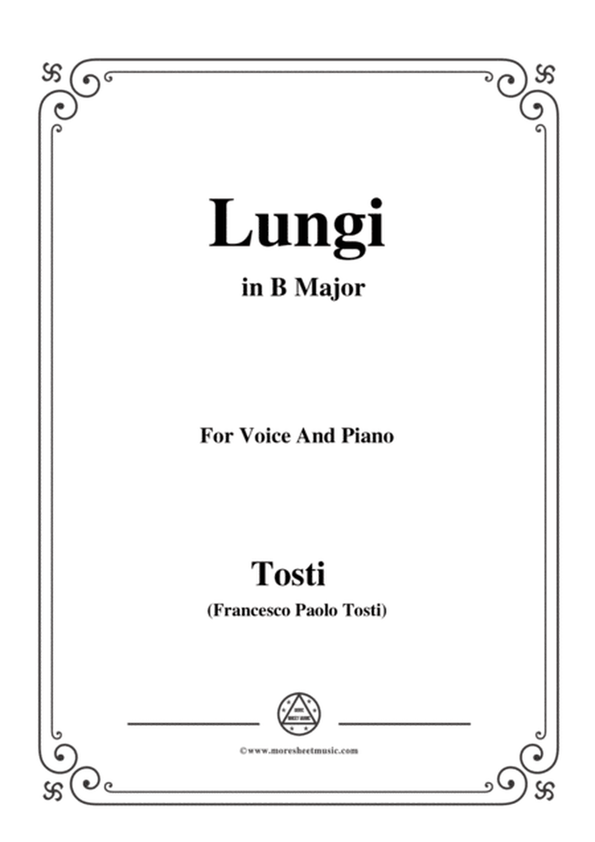 Tosti-Lungi in B Major,for voice and piano image number null