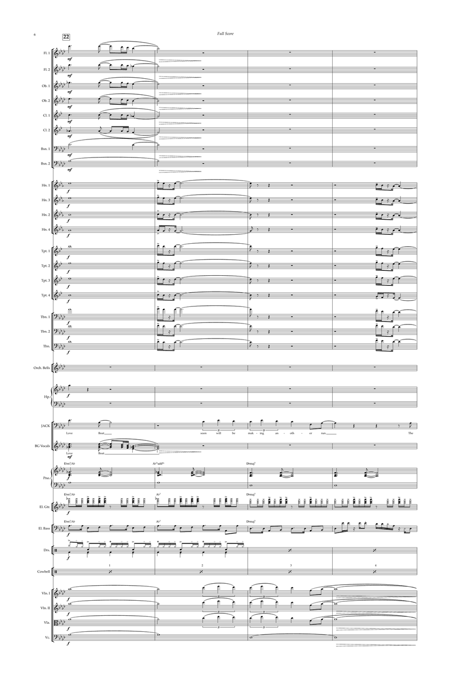 Love Boat Theme Love Boat Theme Full Orchestra scores gallery preview page 6