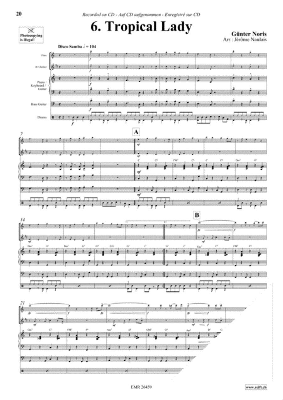 Let's Dance Volume 5 Let's Dance Volume 5 Woodwind Ensemble scores gallery preview page 8