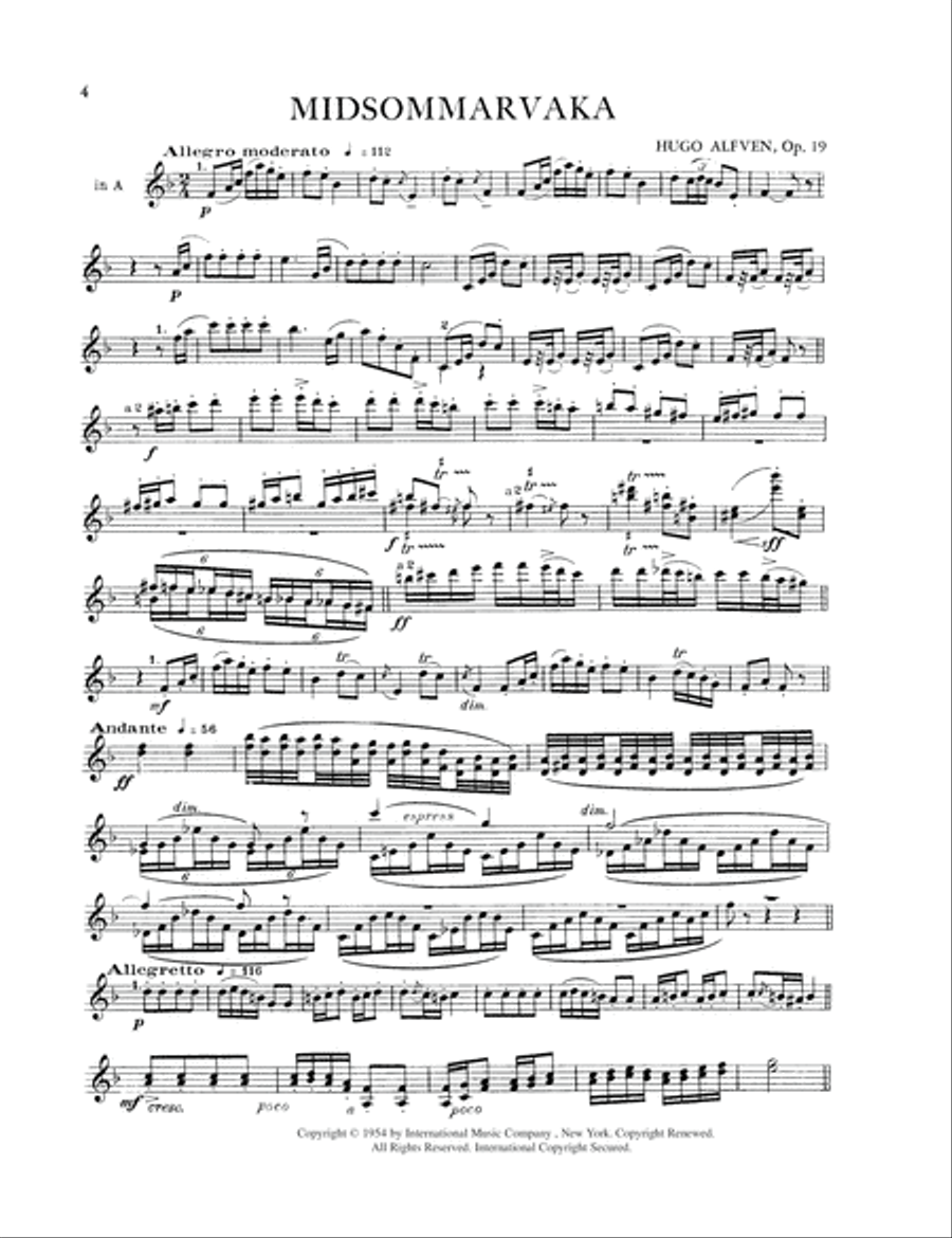 Orchestral Excerpts from Classical And Modern Works, Volume IV - Clarinet Clarinet scores gallery preview page 2