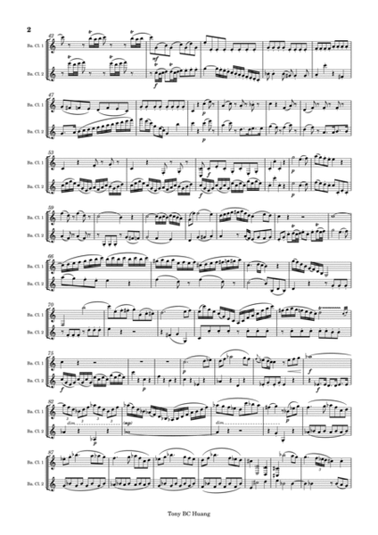 Clarinet Concerto K.622, Clarinet Duet Version image number null