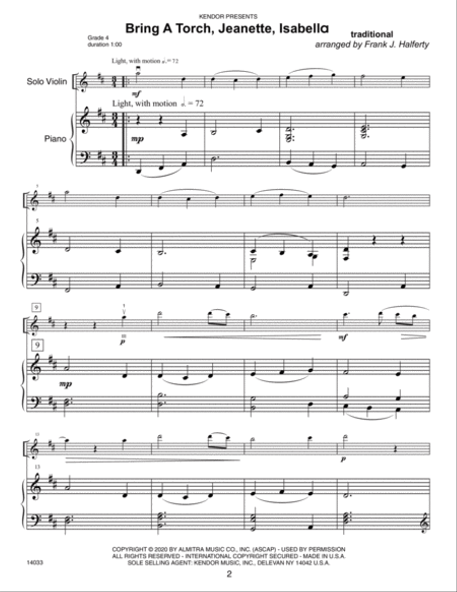 Celebrating Christmas -Violin Violin Solo scores gallery preview page 3