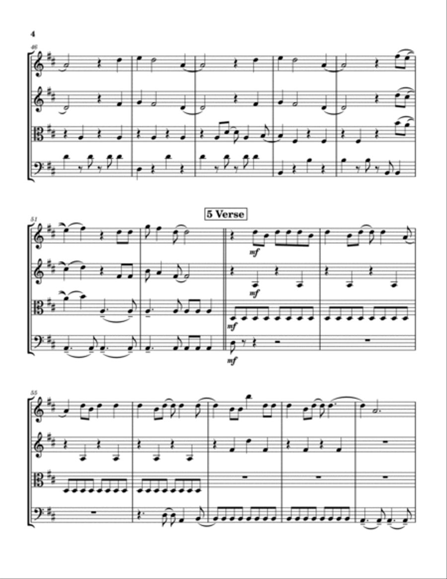 Paper Rings String Quartet scores gallery preview page 4