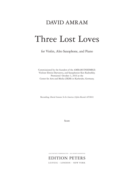 Three Lost Loves