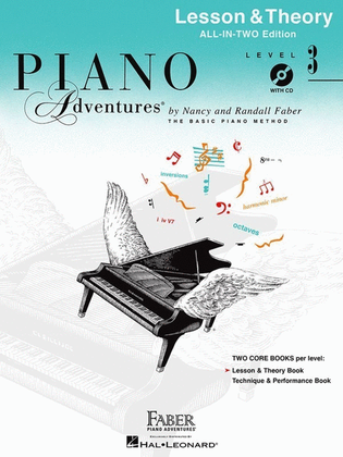 Book cover for Piano Adventures All In Two 3 Lesson Theory Book/CD