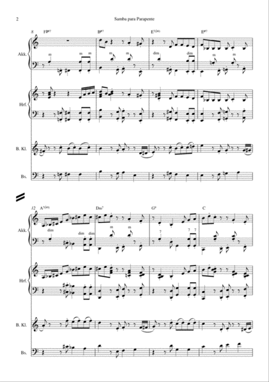 Samba para Parapente Orchestra scores gallery preview page 4