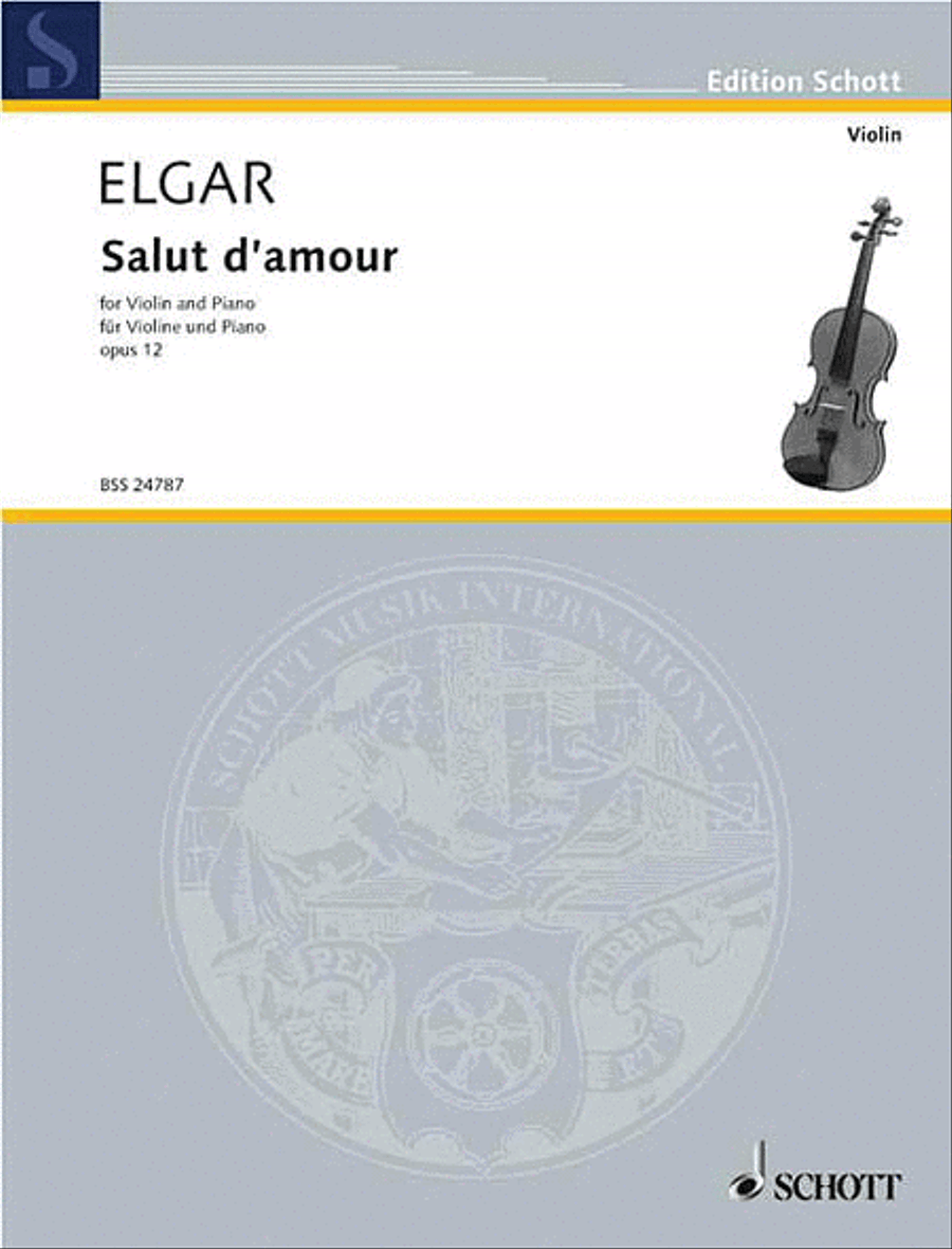 Salut d'Amour, Op. 12, No. 3 Violin Solo scores gallery preview page 1