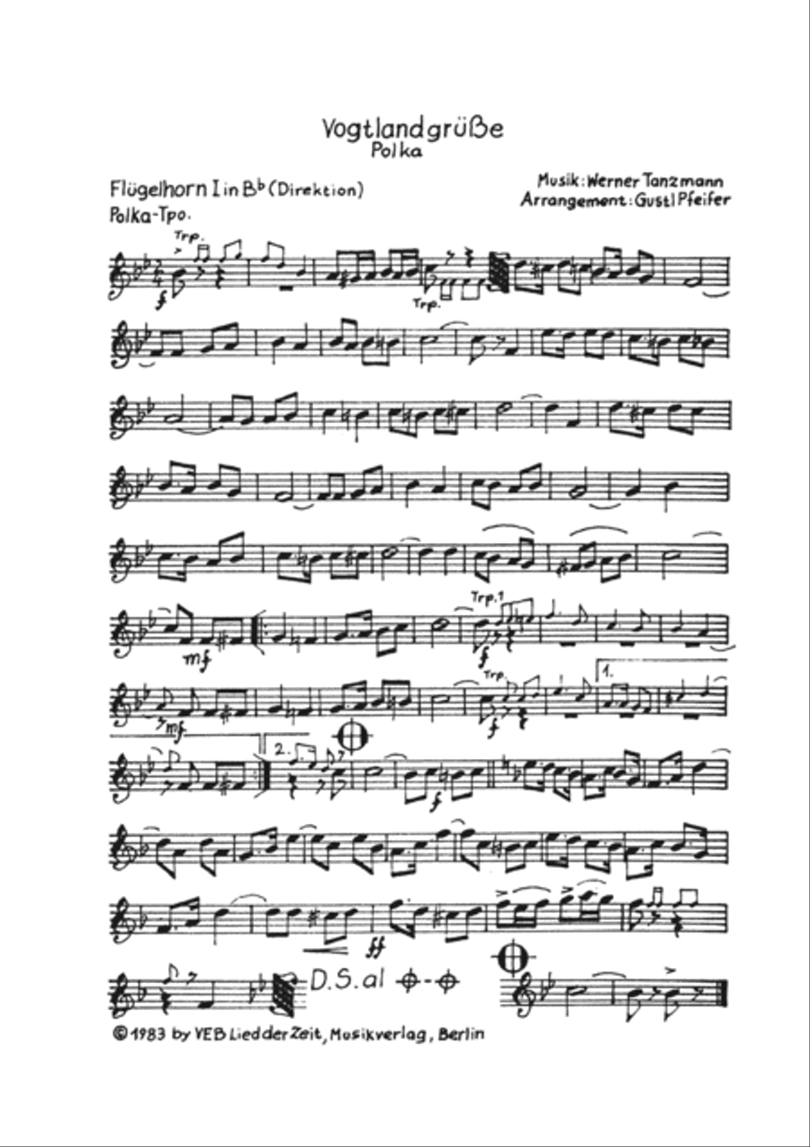 Vogtlandgrusse B-Flat Clarinet scores gallery preview page 3