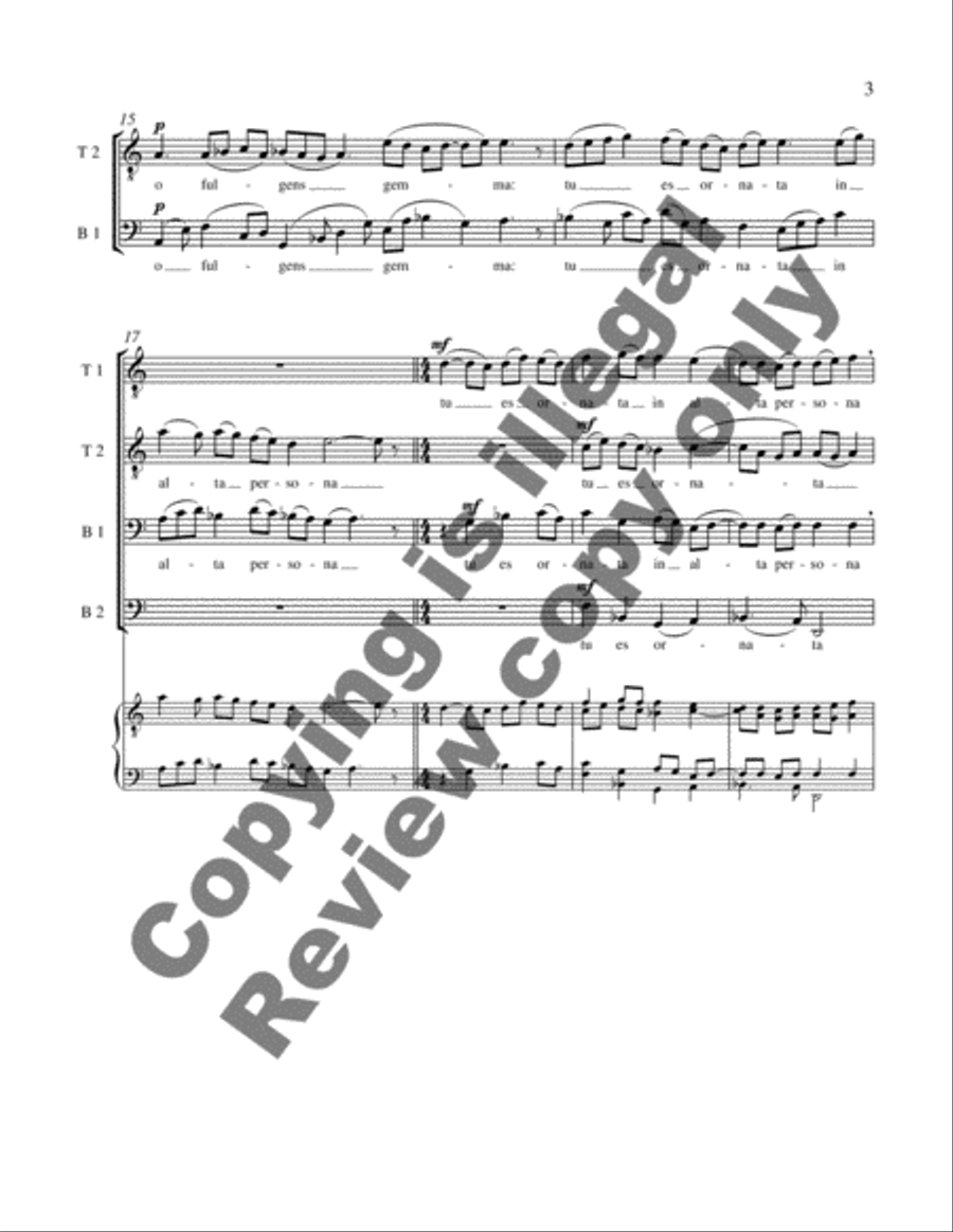 O coruscans lux stellarum TTBB scores gallery preview page 4