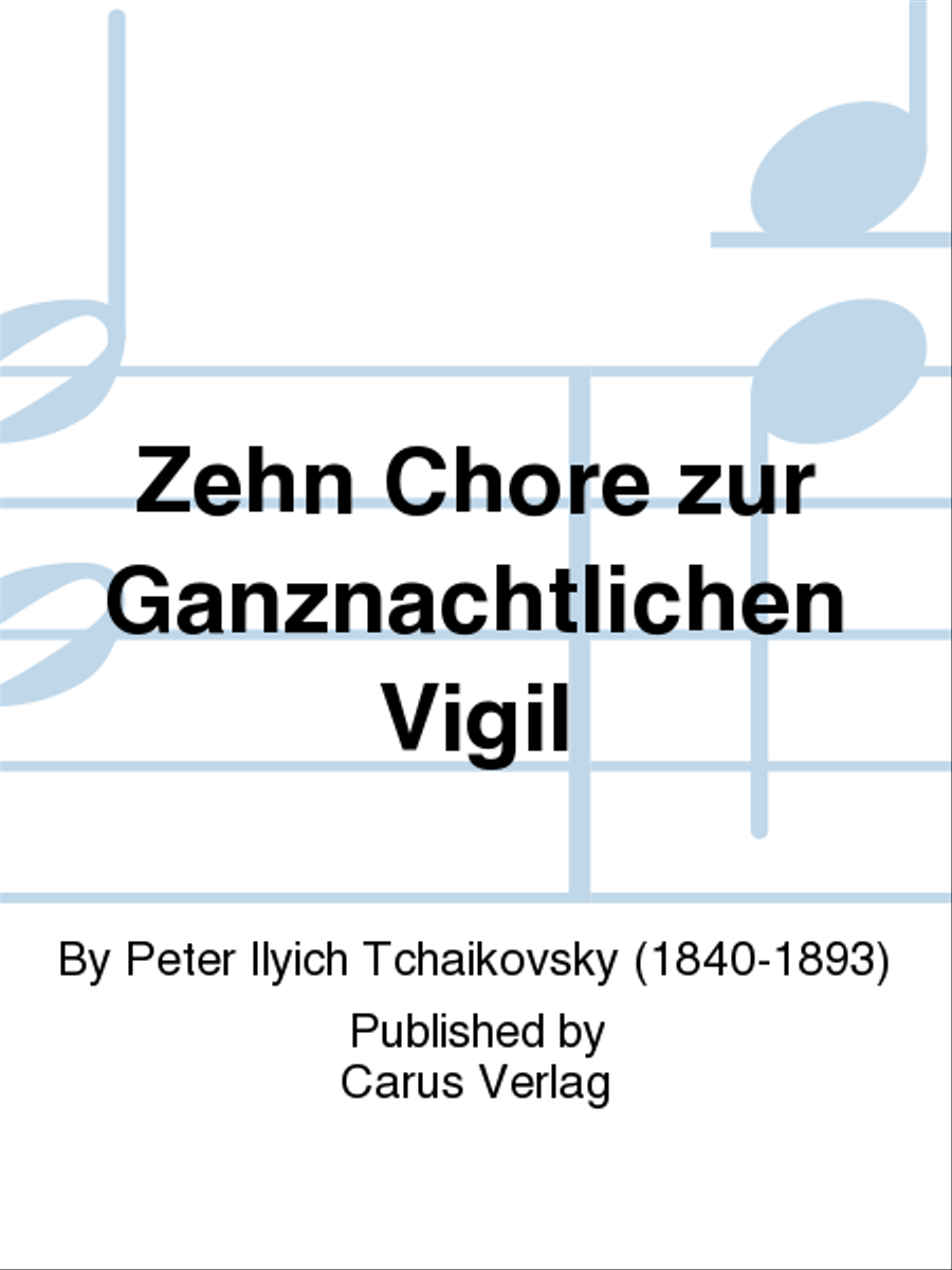 Zehn Chore zur Ganznachtlichen Vigil Choir scores gallery preview page 1