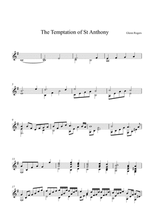 The Temptation of st Anthony for solo classical guitar