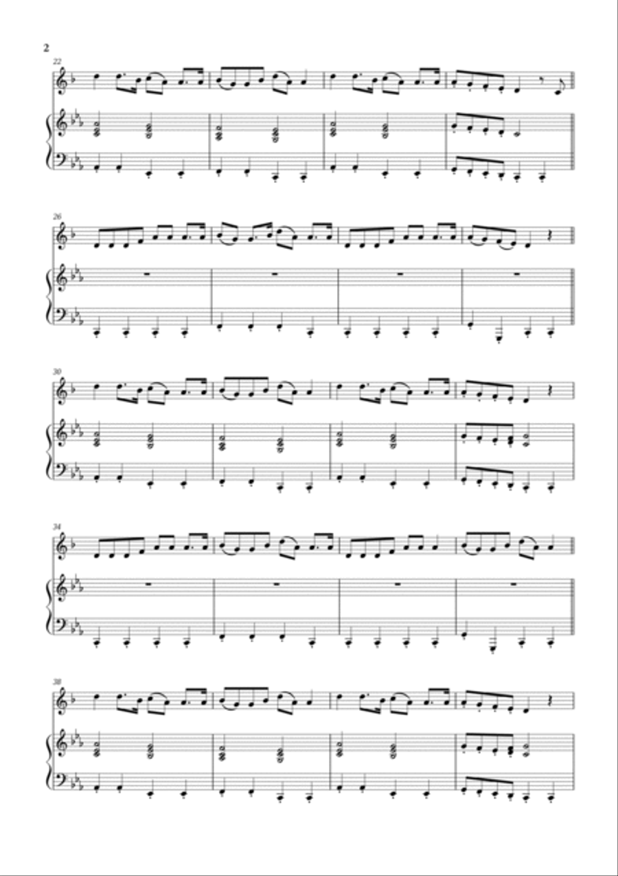 Wellerman Tenor Saxophone scores gallery preview page 2