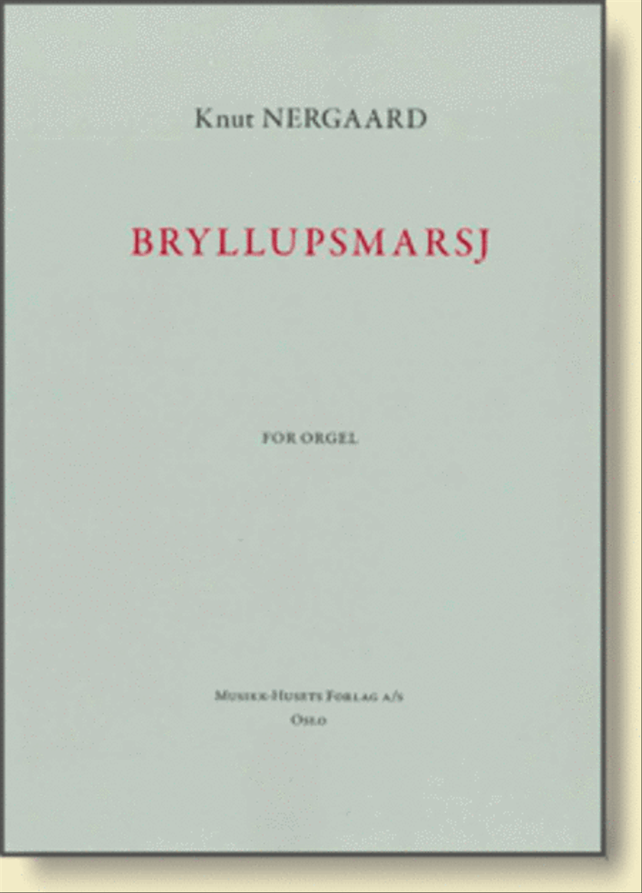 Bryllupsmarsj Organ scores gallery preview page 1