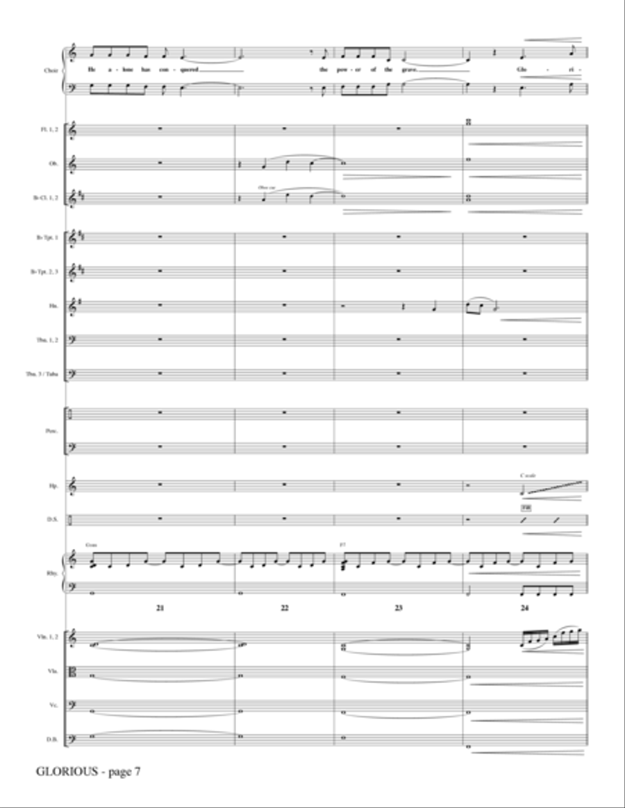 Glorious - Full Score Choir scores gallery preview page 6