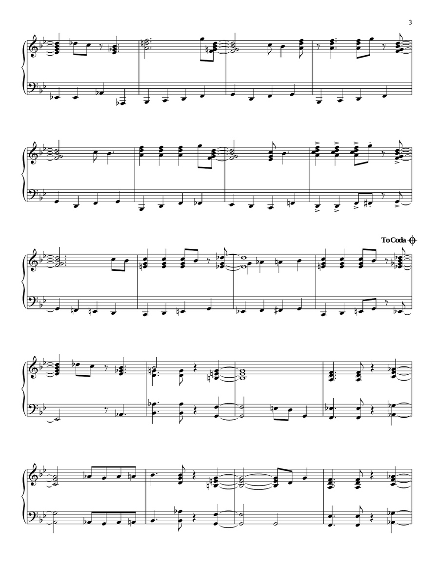 In Bloom [Jazz version] Piano Solo scores gallery preview page 3