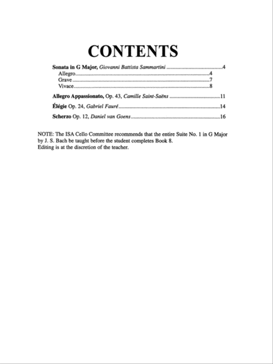 Suzuki Cello School, Volume 8 String Methods scores gallery preview page 2