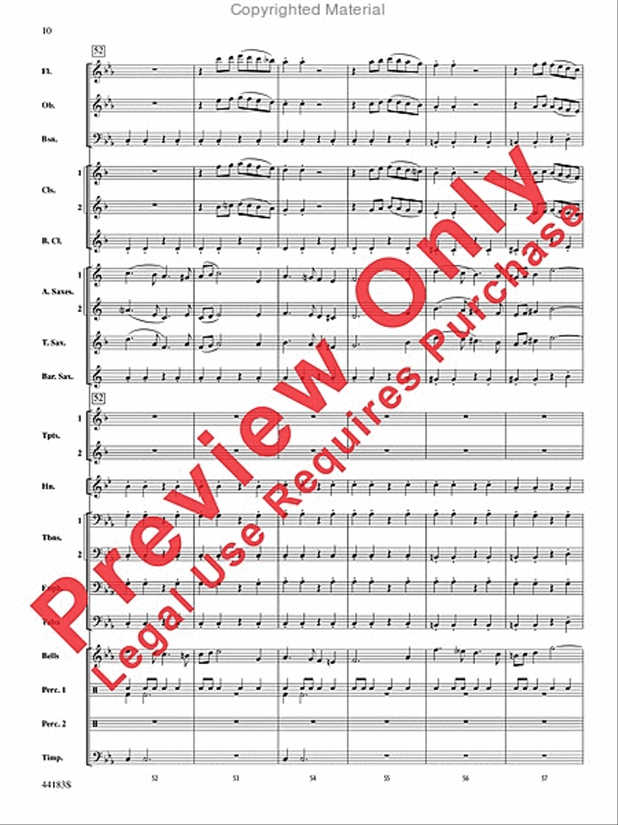 Cobra Dance Cobra Dance Concert Band scores gallery preview page 11