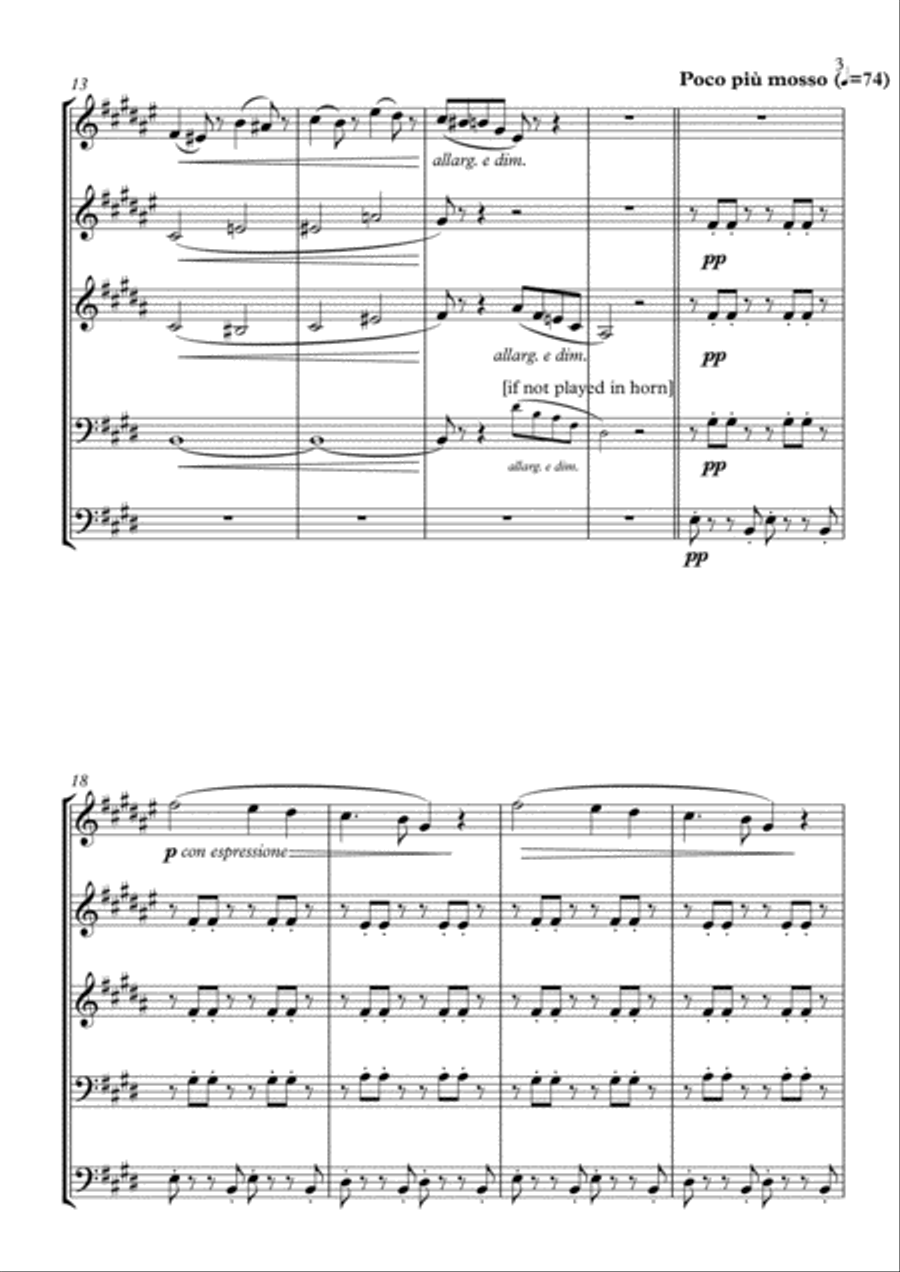 La Traviata - Prelude Brass Ensemble scores gallery preview page 3