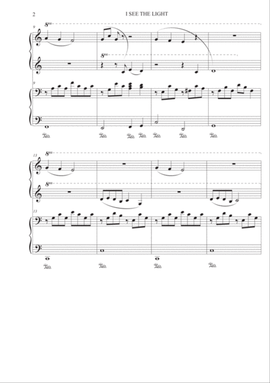 I See The Light Easy Piano scores gallery preview page 2