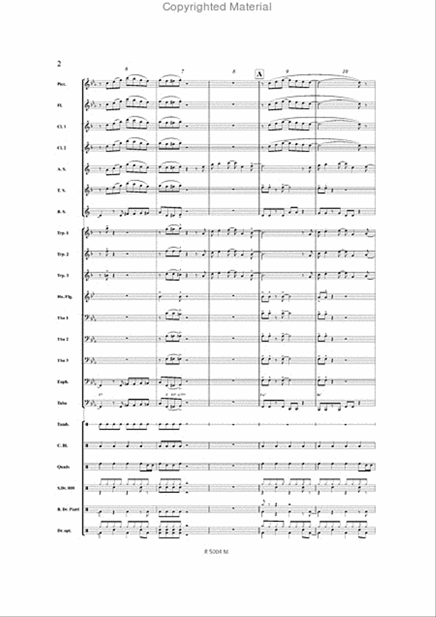 That Night, Dim That Night, Dim Marching Band scores gallery preview page 3