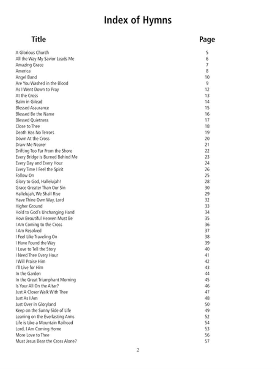 100 Gospel Songs and Hymns for Violin and Guitar Violin Solo scores gallery preview page 3