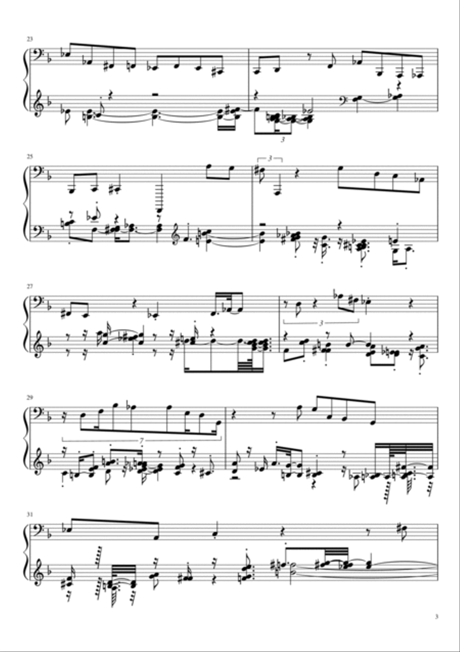 Late night Memories Late night Memories Double Bass scores gallery preview page 3